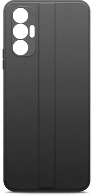 Чехол (клип-кейс) BORASCO Microfiber Case, для Tecno Pova 3, черный [70755]