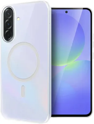 Чехол (клип-кейс) BORASCO Ice Magnet Case, для Samsung Galaxy A37, прозрачный [76375]