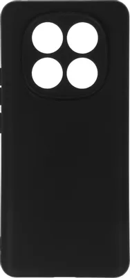 Чехол (клип-кейс) BORASCO Silicone Case, для Xiaomi Redmi Note 14 Pro + 5G, черный [74737]