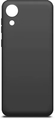 Чехол (клип-кейс) BORASCO Silicone Case, для Samsung Galaxy A03 Core, противоударный, черный (матовый) [40944]