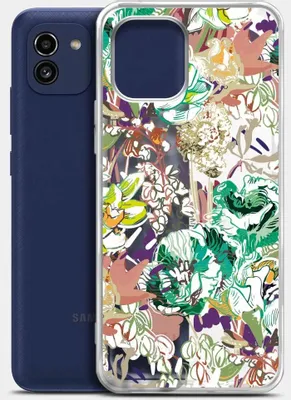Чехол (клип-кейс) BORASCO ArtWorks, для Samsung Galaxy A03, прозрачный/рисунок [51388]