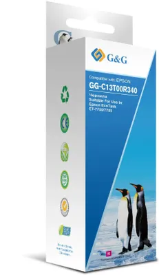 Чернила G&G GG-C13T00R340, для Epson, 70мл, пурпурный