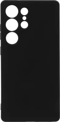 Чехол (клип-кейс) BORASCO Silicone Case, для Samsung Galaxy S25 Ultra, черный [74432]