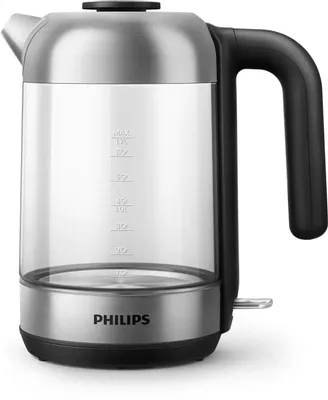 Чайник электрический Philips HD9339/80, 1.7л, стекло/металл/пластик