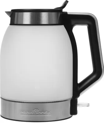 Чайник электрический PROFI COOK PC-WKS 1215 G, 1.7л, стекло/металл/пластик