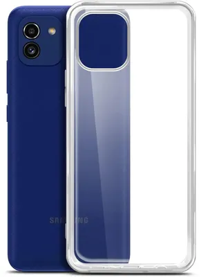 Чехол (клип-кейс) BORASCO для Samsung Galaxy A03, прозрачный [70085]