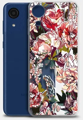 Чехол (клип-кейс) BORASCO ArtWorks, для Samsung Galaxy A03 Core, прозрачный/рисунок [51377]