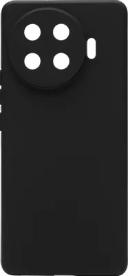 Чехол (клип-кейс) BORASCO Silicone Case, для Tecno Spark 20 Pro +, черный [73128]