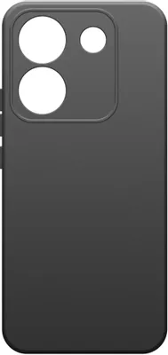 Чехол (клип-кейс) BORASCO Silicone Case, для Xiaomi Poco M7 Pro 5G, черный [75146]