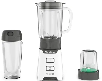 Блендер Moulinex LM16L110,  стационарный,  черный/белый