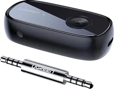 Bluetooth-аудиоадаптер UGREEN CM279 BT 5.0+EDR 3.5mm, 10м, черный [70304]