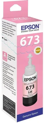 Чернила Epson 673 C13T673698 (аналог C13T67364A), для Epson, 70мл, светло-пурпурный