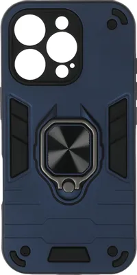 Чехол (клип-кейс) BORASCO Anti-Shock case, для Apple iPhone 16 Pro, противоударный, синий [74533]