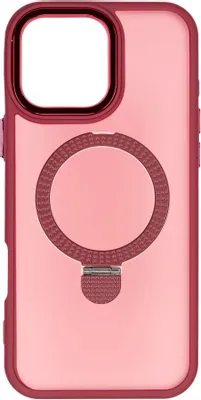 Чехол (клип-кейс) ZIBELINO Ring Stand Matte, для Apple iPhone 16 Pro Max, бургунди [zrs-apl-16-pro-max-mt-brg]