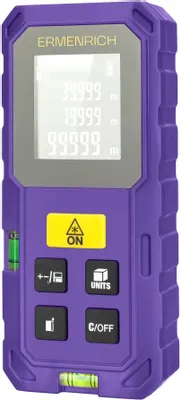 Лазерный дальномер ERMENRICH GS40, 1 класс лазера, 620нм, луч красный [86257]