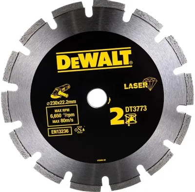 Алмазный диск DeWALT DT3773,  по бетону,  230мм,  2.4мм, 22.2мм [00000015138]