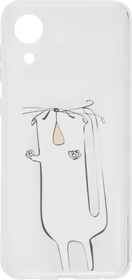 Чехол (клип-кейс) BORASCO ArtWorks, для Samsung Galaxy A03 Core, прозрачный/рисунок [51375]