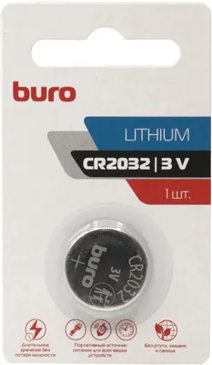 CR2032 Батарейка Buro Lithium 1 шт.