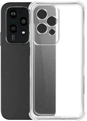 Чехол (клип-кейс) BORASCO Bumper Case, для Honor 200 Lite, противоударный, прозрачный [73436]