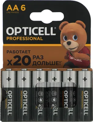 AA Батарейка OPTICELL Professional LR6,  6 шт.