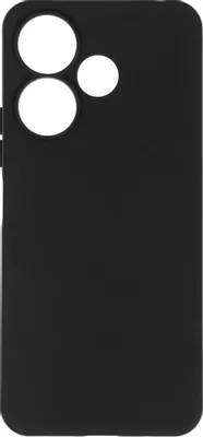 Чехол (клип-кейс) BORASCO Silicone Case, для Xiaomi Poco M6 4G, черный [73632]