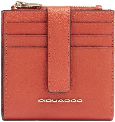 Чехол для кредитных карт Piquadro Patricia PP6843W140R/AR, кожа натуральная, коралловый