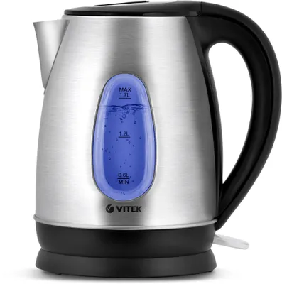 Чайник электрический Vitek VT-7039, 1.7л, металл