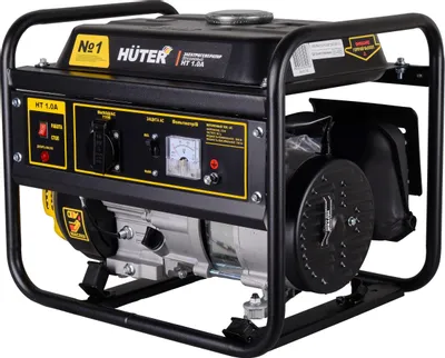 Бензиновый генератор Huter HT 1.0А, 220 В, 1.1кВт [64/1/132]