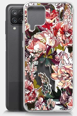 Чехол (клип-кейс) BORASCO ArtWorks, для Samsung Galaxy A12/M12, прозрачный/рисунок [51402]