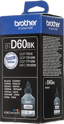 Чернила Brother BTD60BK, 108мл, черный