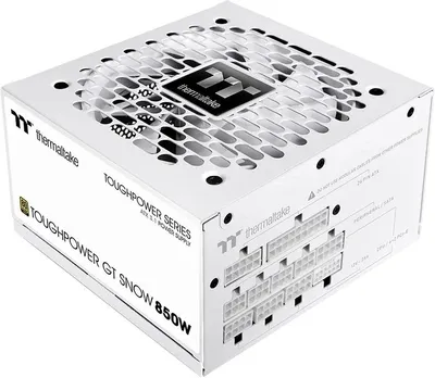 Блок питания Thermaltake Toughpower GT Gen.5 SNOW,  850Вт,  80 PLUS GOLD,  120мм, белый, retail [ps-tpt-0850fnfage-w]