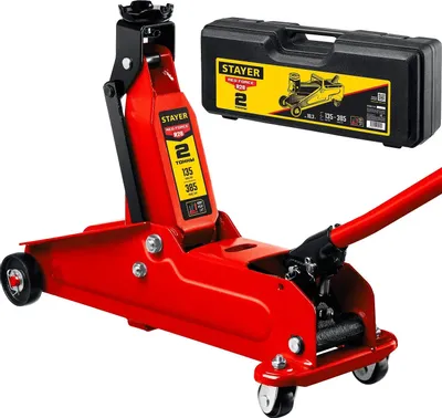 Домкрат гидравлический Stayer 43156-2-K подкатной,  2т