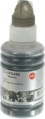 Чернила Cactus CS-I-PG440, для Canon, 100мл, черный пигментный