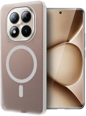 Чехол (клип-кейс) BORASCO Ice Magnet Case, для Xiaomi Redmi Note 15 Pro+ 5G, прозрачный [76373]