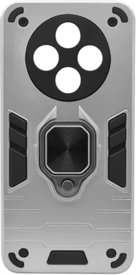 Чехол (клип-кейс) BORASCO Anti-Shock case, для Tecno Spark 30 4G, противоударный, серебристый [52531]