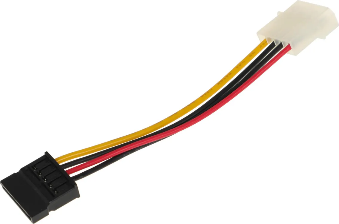 Кабель питания CABLEXPERT 6-096-SATA-PS,  SATA (прямой) -  Molex 8981 (прямой),  0.15м,  пакет
