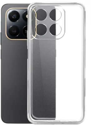 Чехол (клип-кейс) BORASCO Silicone Case, для Honor X7d/400 Smart, прозрачный [75890]