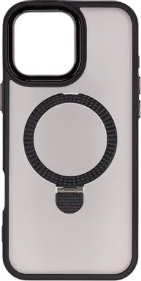 Чехол (клип-кейс) ZIBELINO Ring Stand Matte, для Apple iPhone 16 Pro Max, черный [zrs-apl-16-pro-max-mt-blk]