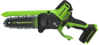Цепная пила GREENWORKS GD24CS15,  аккумуляторная,  24В,  без АКБ,  без ЗУ [2010107]