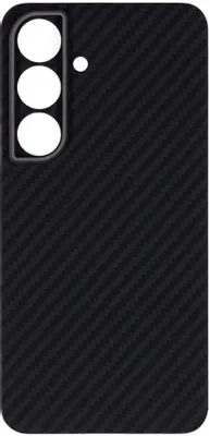 Чехол (клип-кейс) KONDIJAN Carbon, для Samsung Galaxy S25, черный [kjcr-sam-s25-ms-blk]