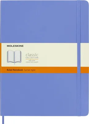 Блокнот Moleskine Classic Soft,  192стр,  в линейку,  мягкая обложка,  голубая гортензия [qp621b42]