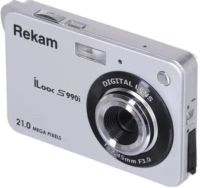 Цифровой компактный фотоаппарат Rekam iLook S990i,  серебристый