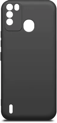 Чехол (клип-кейс) BORASCO Silicone Case, для Itel Vision 1 Pro, черный [40849]
