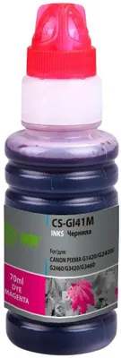 Чернила Cactus CS-GI41M GI-41 M, для Canon, 70мл, пурпурный