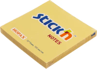 Блок самоклеящийся бумажный STICK`N 21391, 76x76, 100 л, пастель, оранжевый