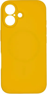 Чехол (клип-кейс) ZIBELINO Hard Case, для Apple iPhone 16, желтый [zhc-apl-16-ms-cam-yel]