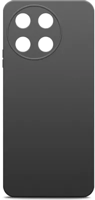 Чехол (клип-кейс) BORASCO Silicone Case, для Realme 11 4G, черный [72482]