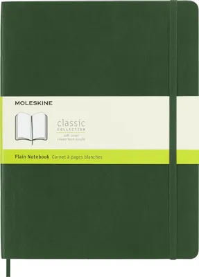 Блокнот Moleskine Classic Soft,  192стр,  без разлиновки,  мягкая обложка,  зеленый [qp623k15]