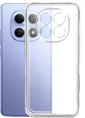 Чехол (клип-кейс) BORASCO Silicone Case, для Xiaomi Redmi Note 15 4G, прозрачный [76145]