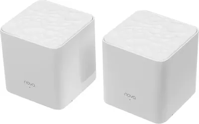 Wi-Fi роутер TENDA Nova MW3,  Wi-Fi 5,  AC1200,  2.4/5ГГц, 1 LAN,  1 WAN/LAN, белый, 2 шт. в комплекте [mw3(2-pack)]